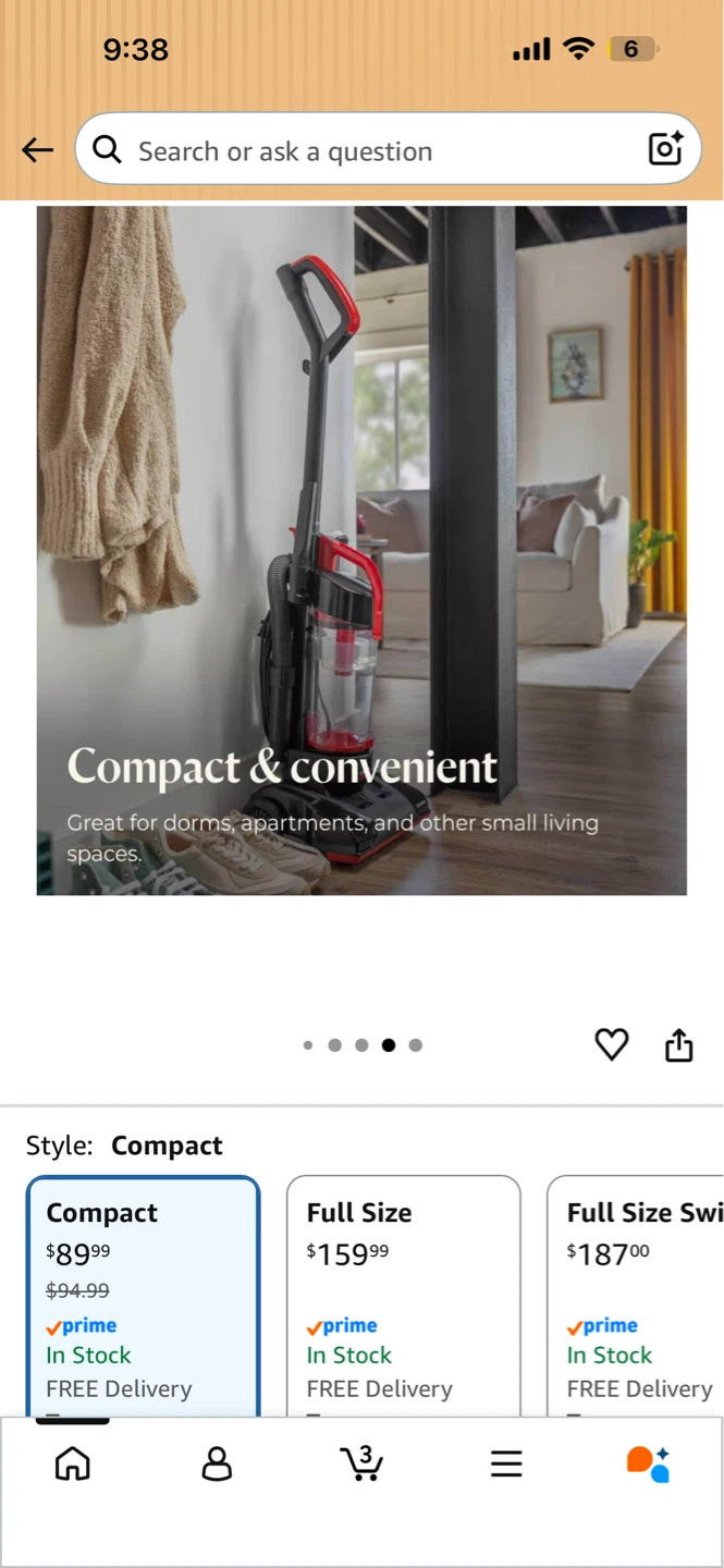 Bissell CleanView Compact Upright Vacuum - photo 3