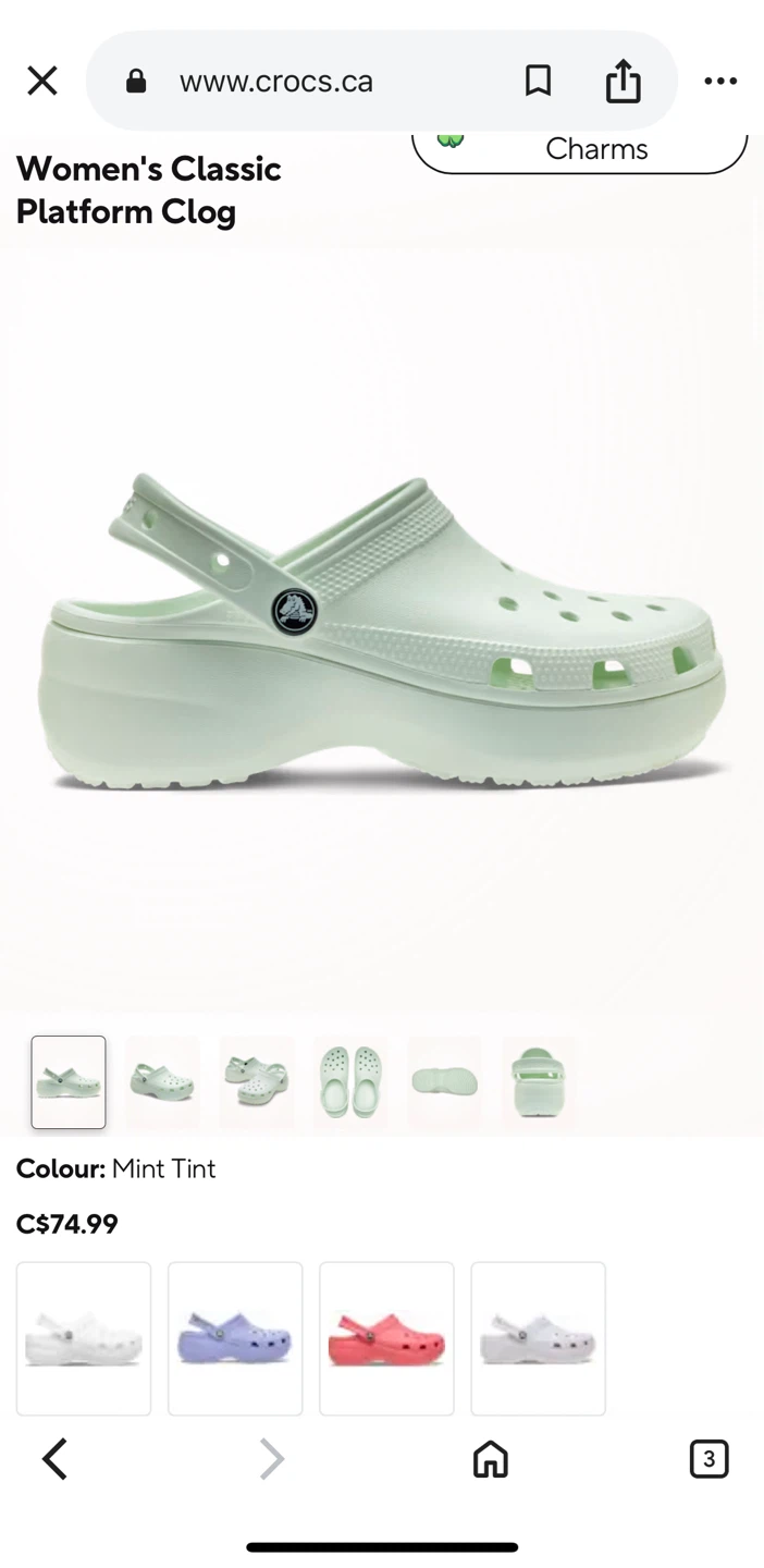 Crocs Women's Classic Platform Clog Size 8 Mint - photo 4