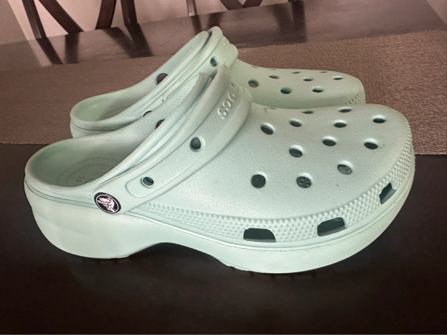 Crocs Women's Classic Platform Clog Size 8 Mint