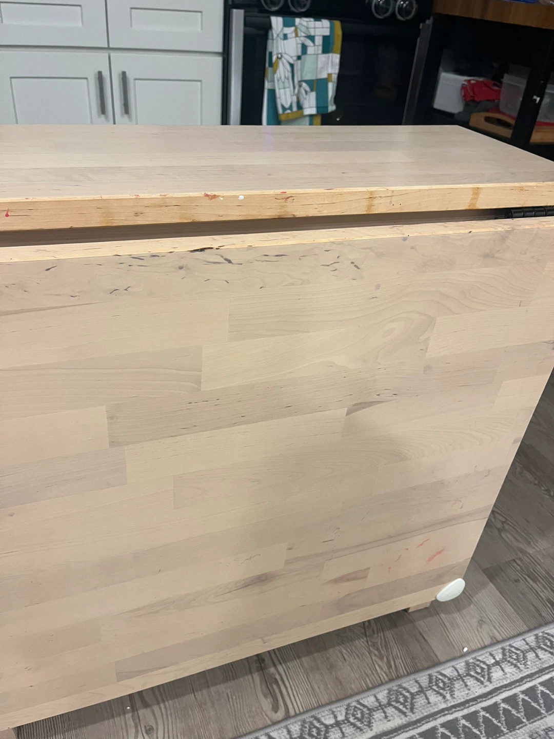 IKEA Drop Leaf Table with Drawers - photo 2