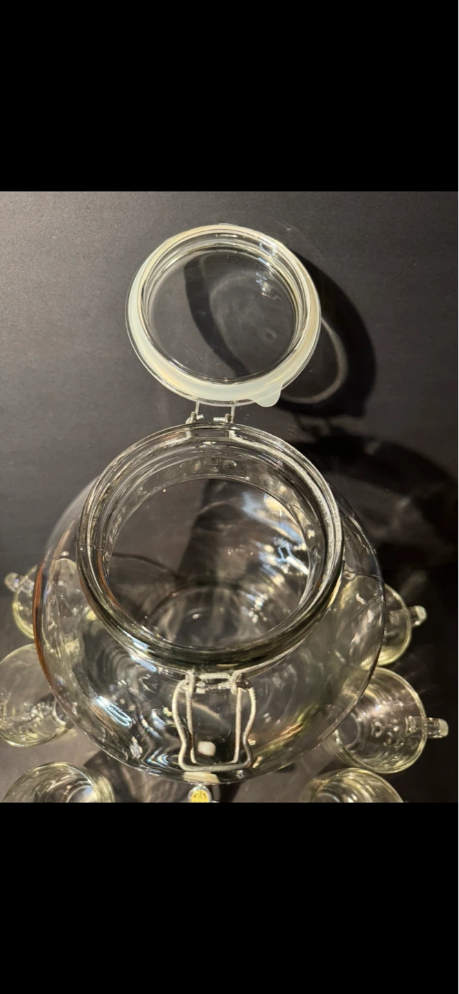 Glass Beverage Dispenser with 6 Cups - photo 4