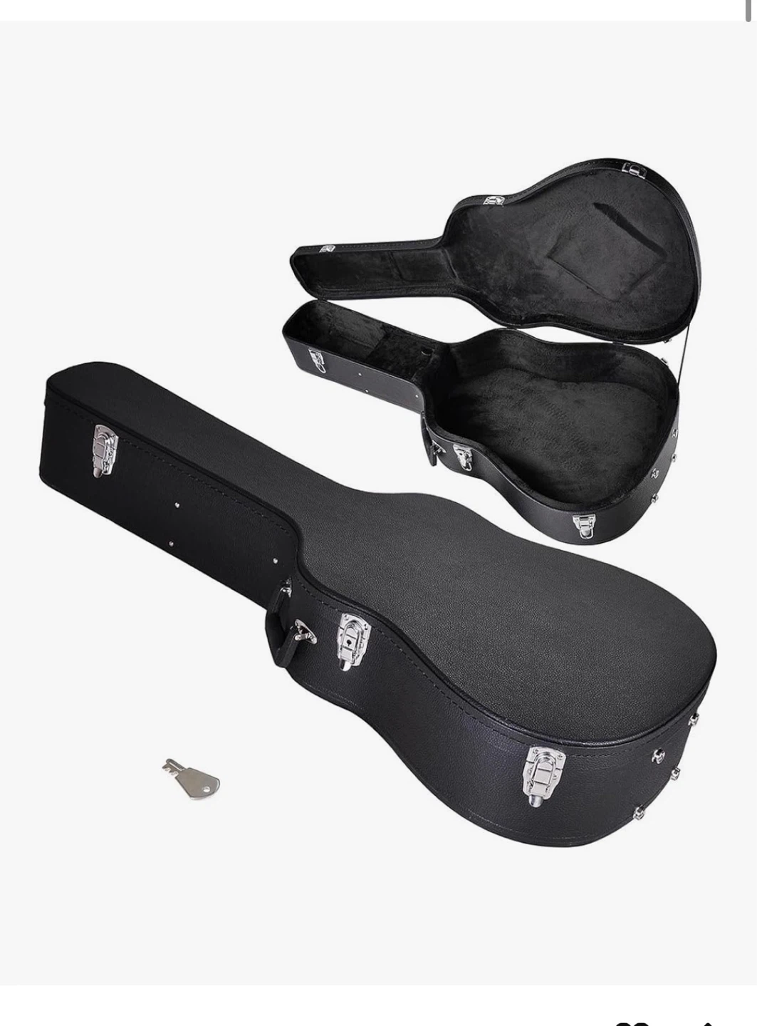 Regular size 41in acoustic guitar hard case with lock