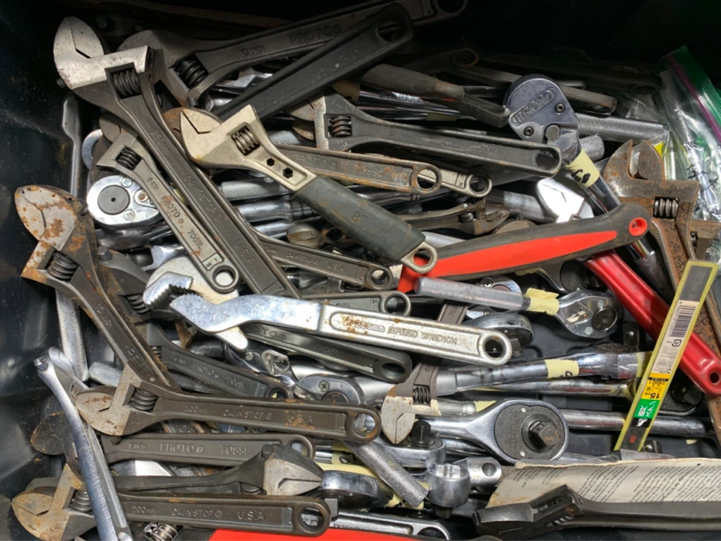 Assorted Wrenches and Ratchets