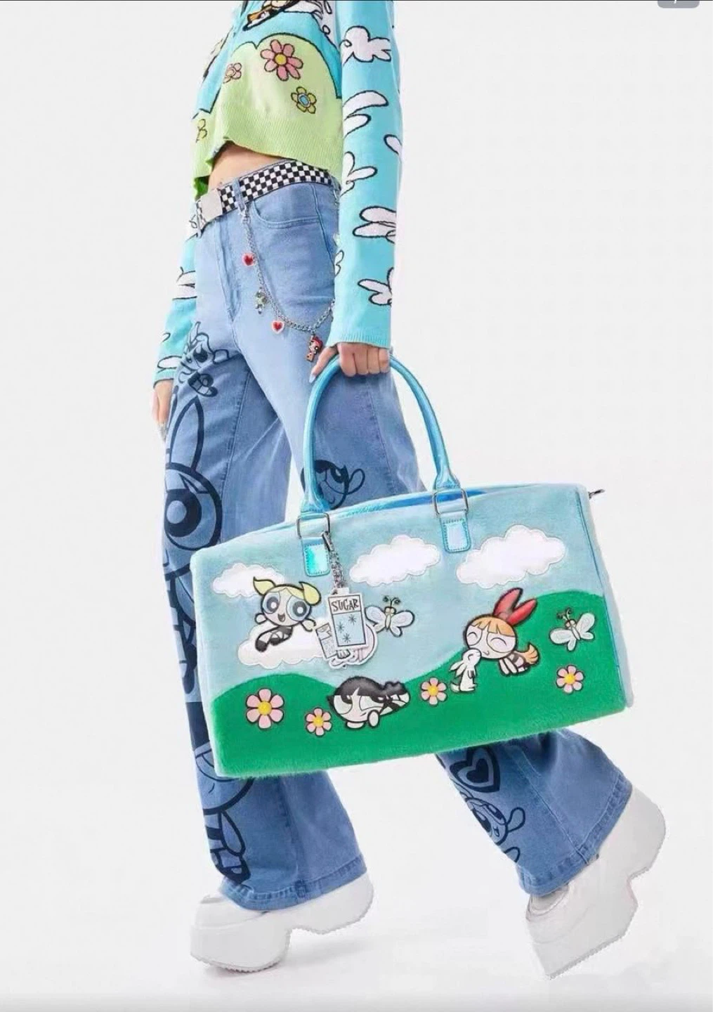 The Powerpuff Girls Fuzzy Duffle Bag - photo 3