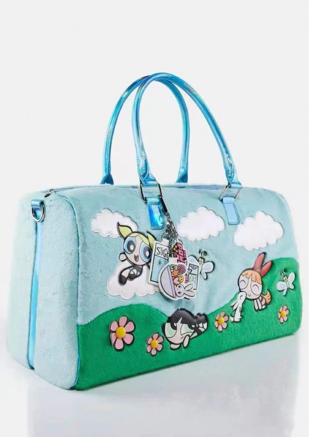 The Powerpuff Girls Fuzzy Duffle Bag