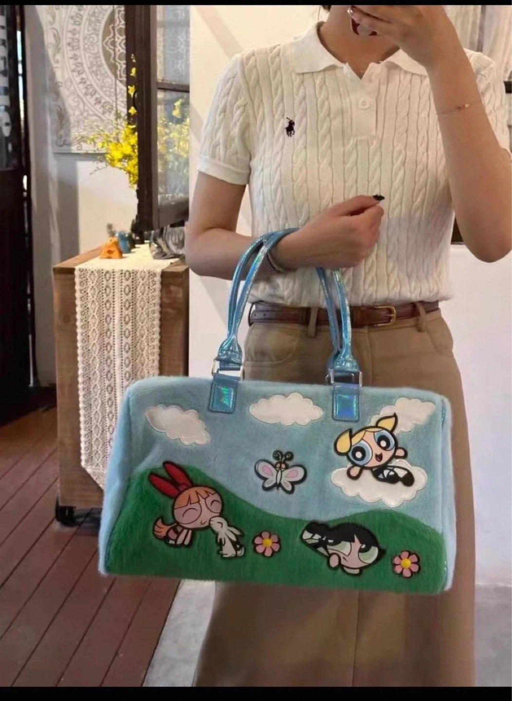 The Powerpuff Girls Fuzzy Duffle Bag - photo 5