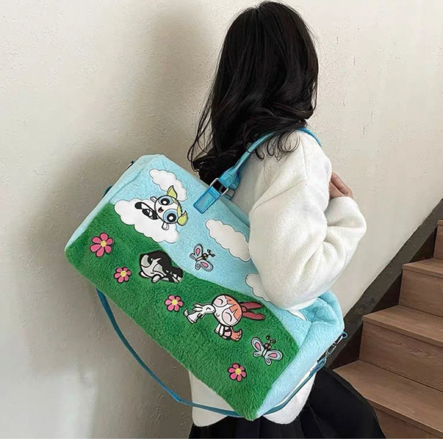 The Powerpuff Girls Fuzzy Duffle Bag - photo 4