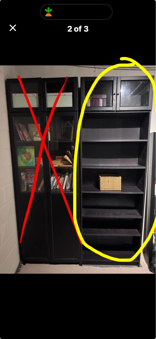 IKEA BILLY Bookcase with extension