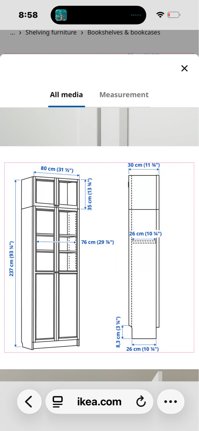 IKEA BILLY Bookcase with extension - photo 2