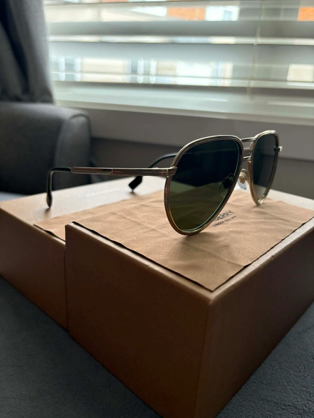 BURBERRY Scott BE 3135 Aviator Sunglasses - photo 4
