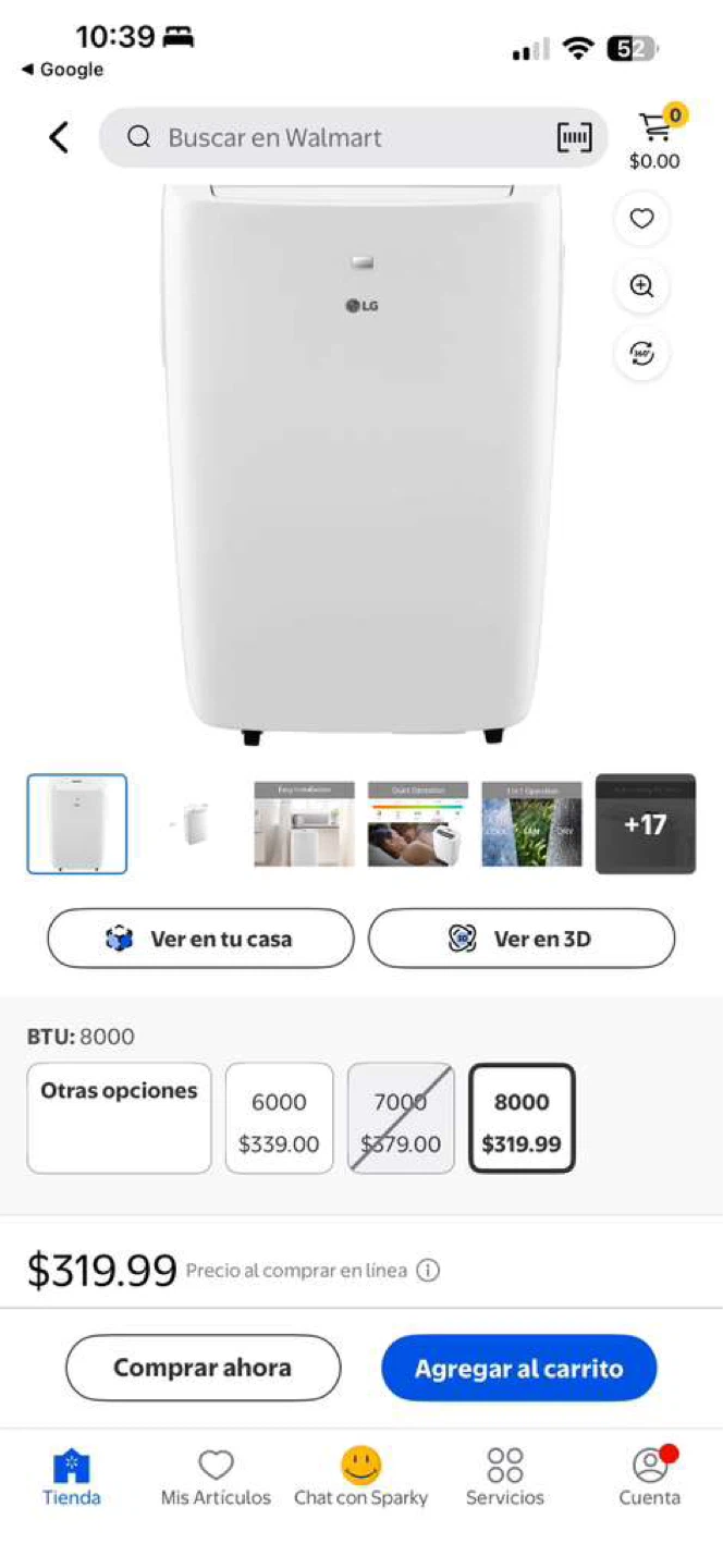 LG LP0621WSR Portable Air Conditioner - 6000 BTU - photo 5