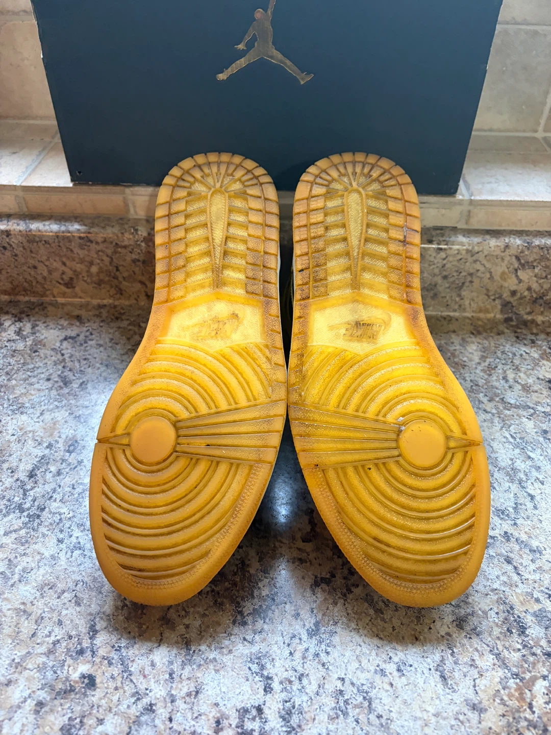 Air Jordan 1 Mid Yellow Black Sneakers - photo 5