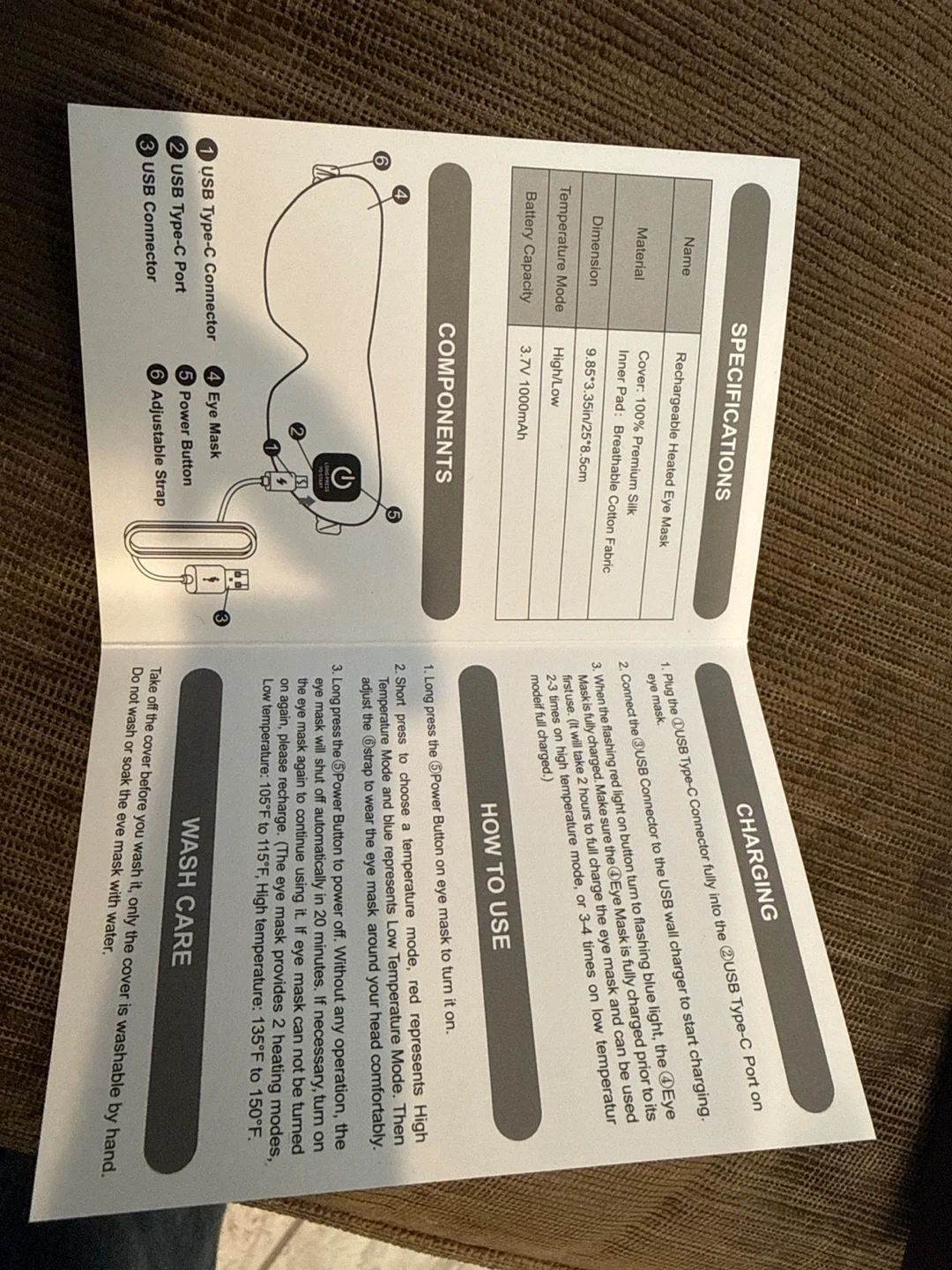 Rechargeable Heated Eye Mask for Deep Sleep - photo 4