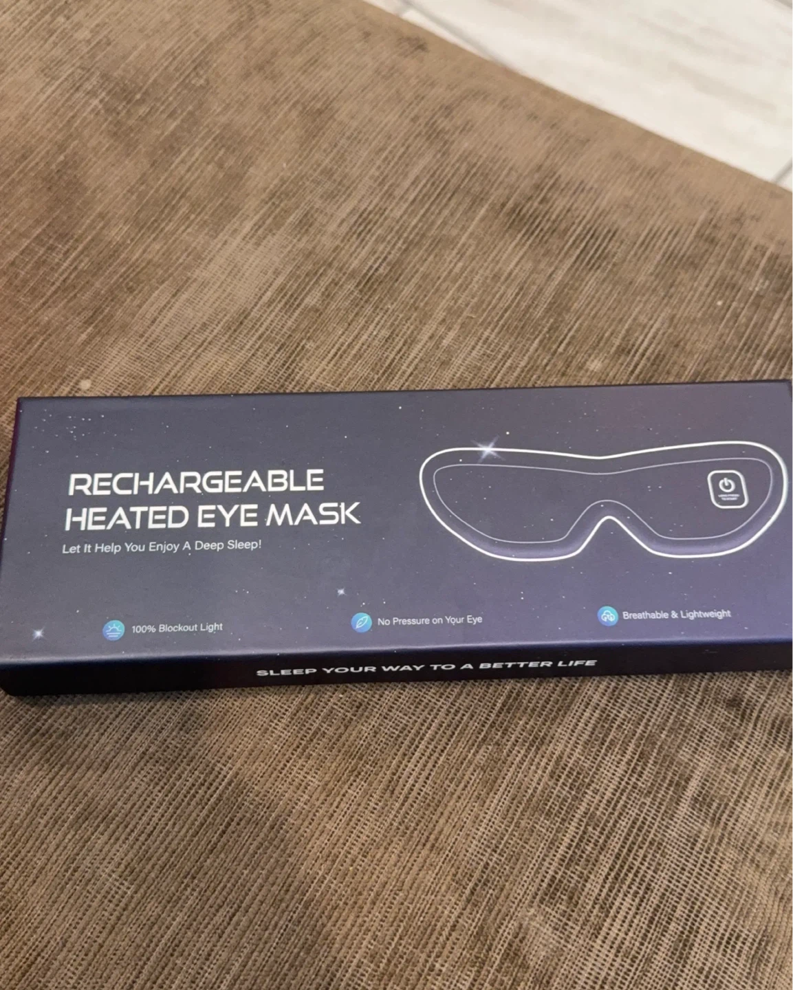 Rechargeable Heated Eye Mask for Deep Sleep