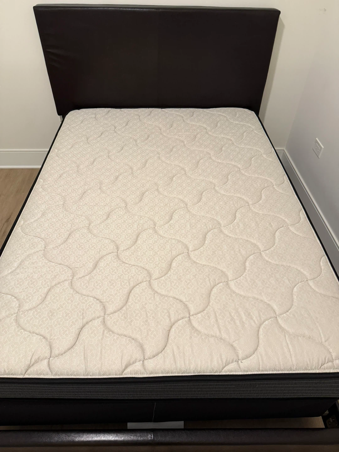 Full Size Mattress, bed frame and box springs - photo 2