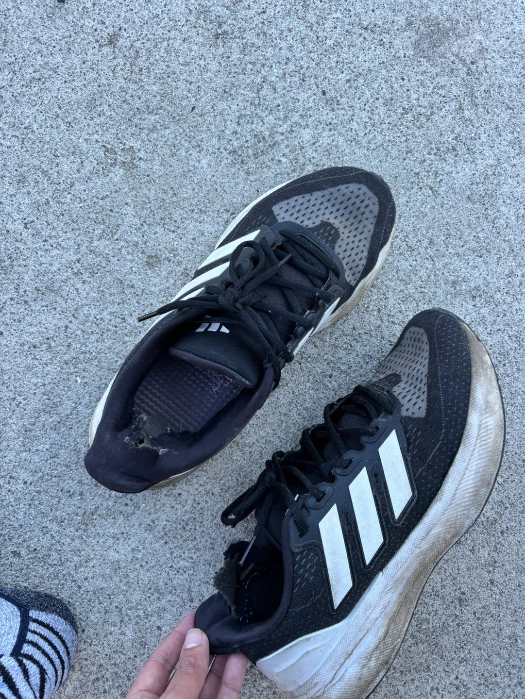 Adidas Running Shoes - Black/White
