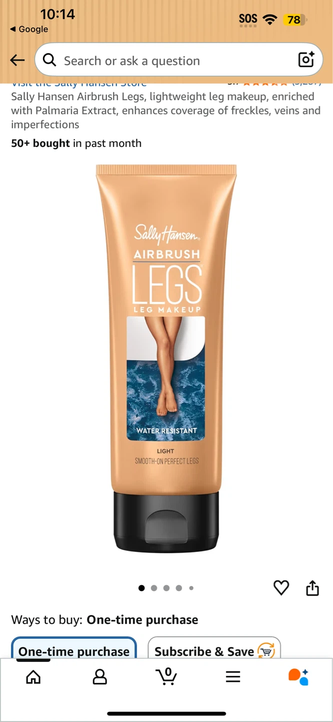 Sally Hansen Airbrush Legs Light Leg Makeup 118ml
