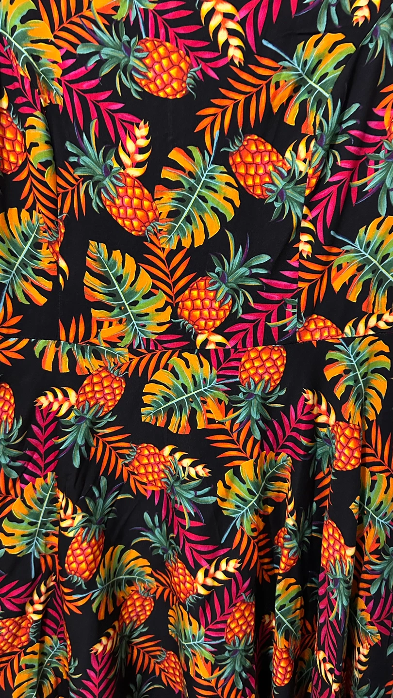 Miss Lulo Pineapple Print Dress 1XL - photo 4