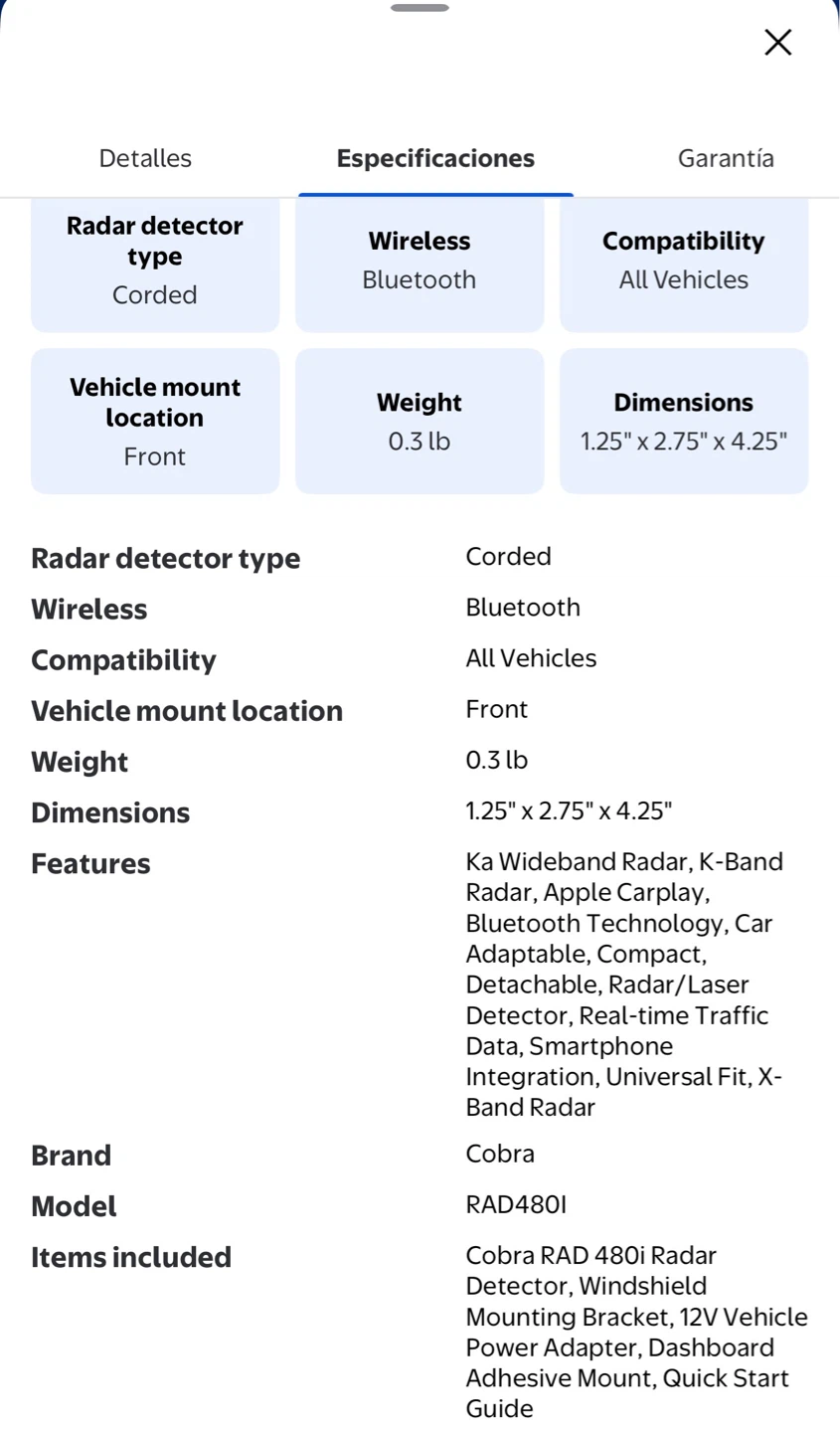 Cobra RAD 480i Connected Radar Detector - photo 2