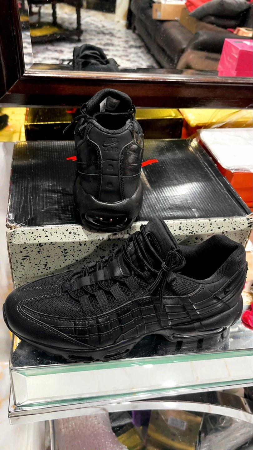 Nike Air Max 95 "Triple Black" Men's Shoes - photo 5