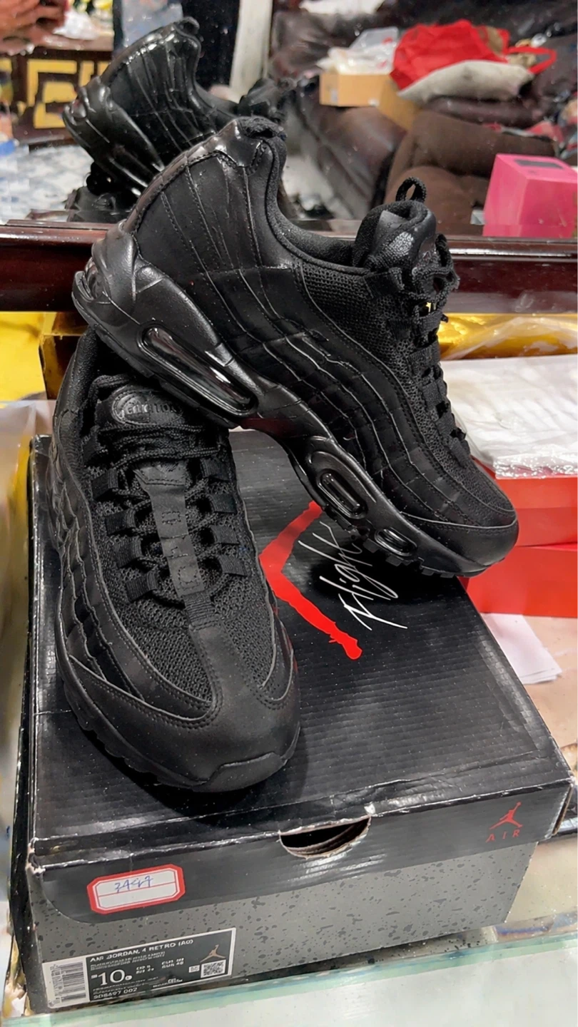 Nike Air Max 95 "Triple Black" Men's Shoes - photo 4