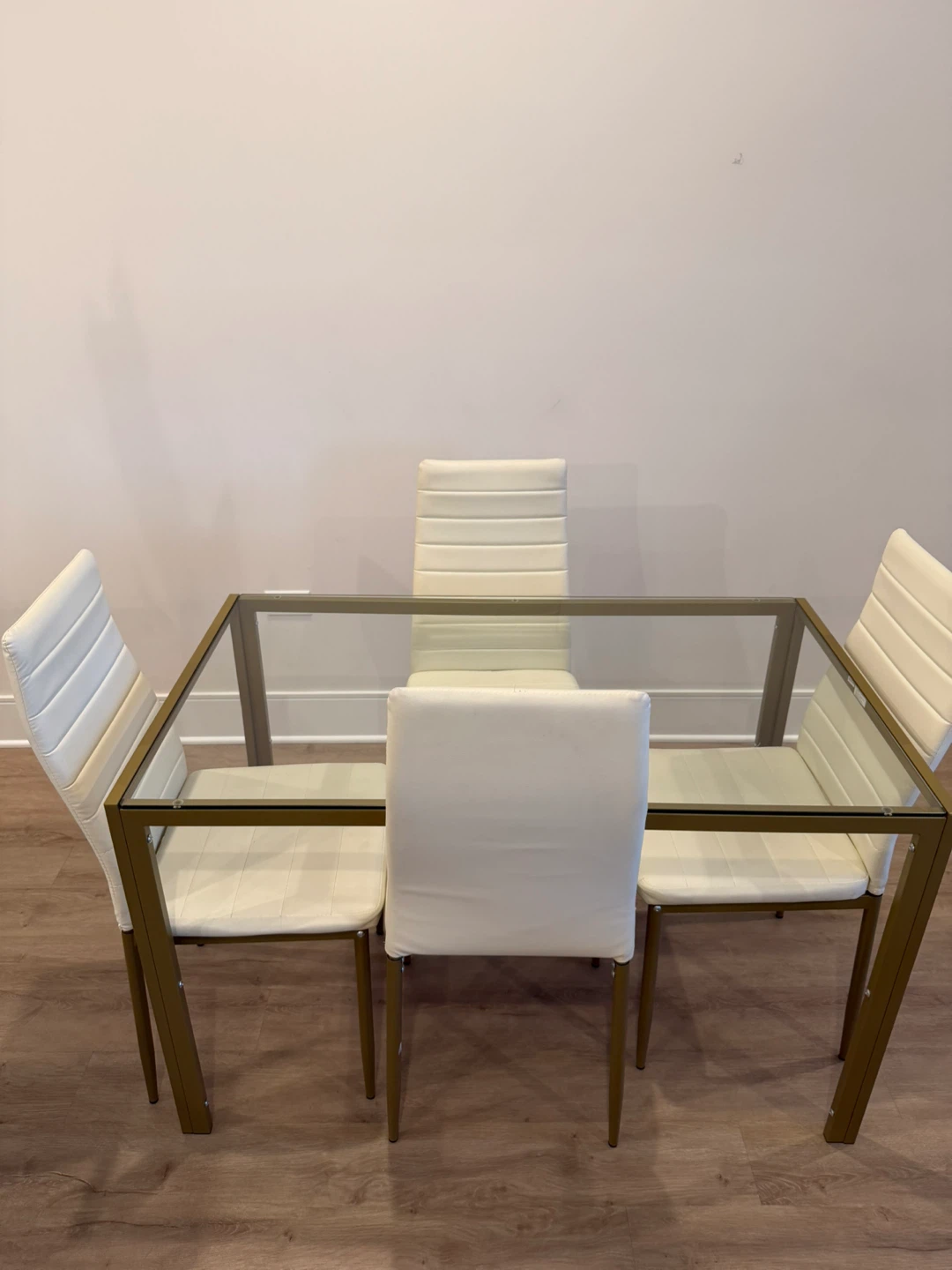 Glass Top Dining Table Set with 4 Chairs - photo 3