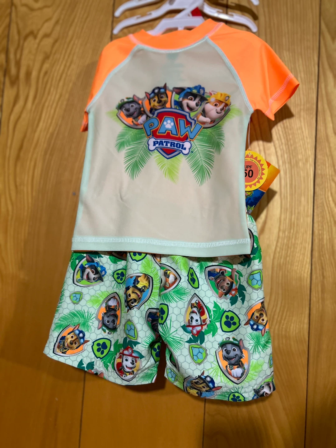 NWT - Paw Patrol Swimsuit Set 2T