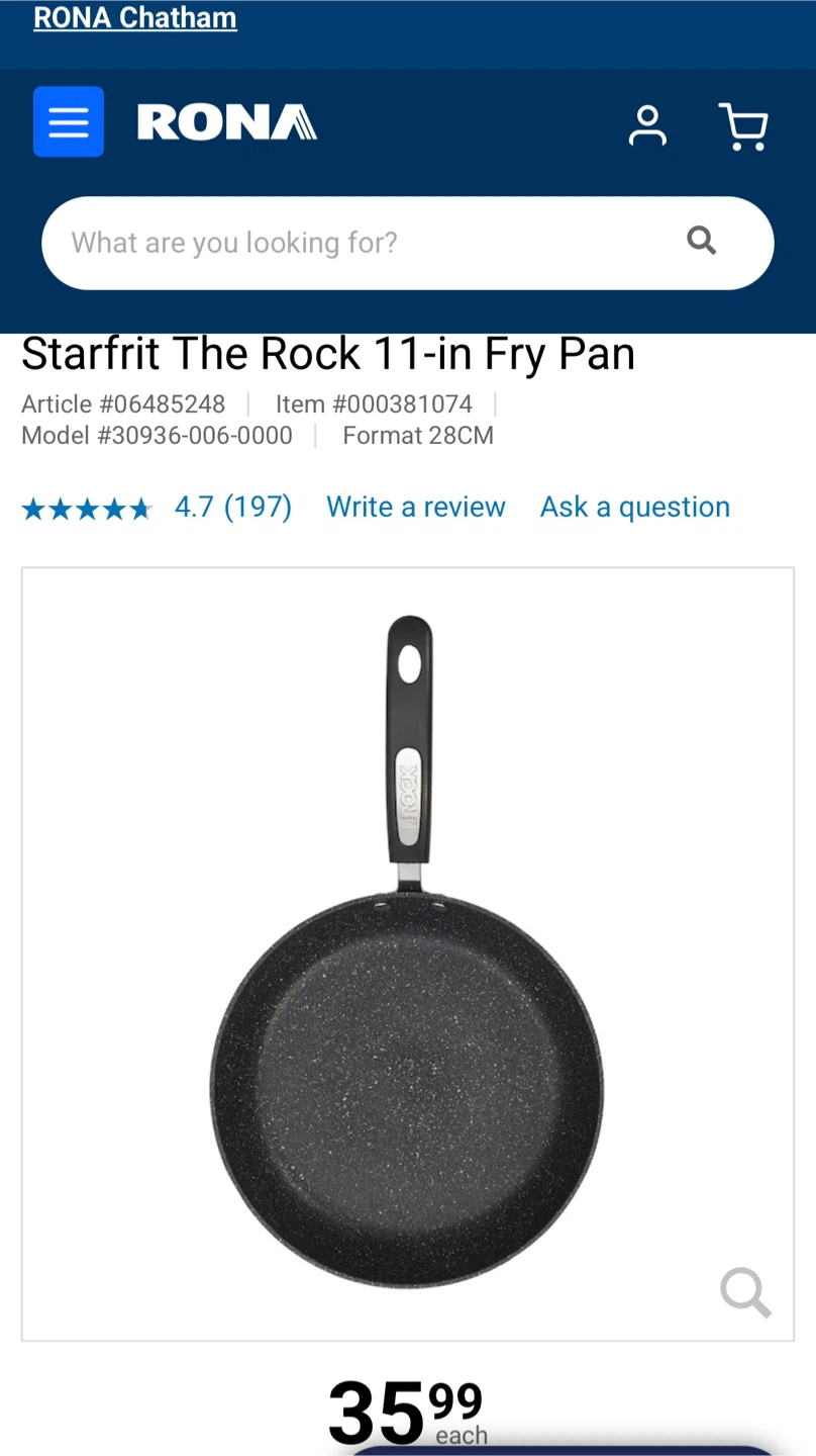 Starfrit The Rock 11-in Fry Pan