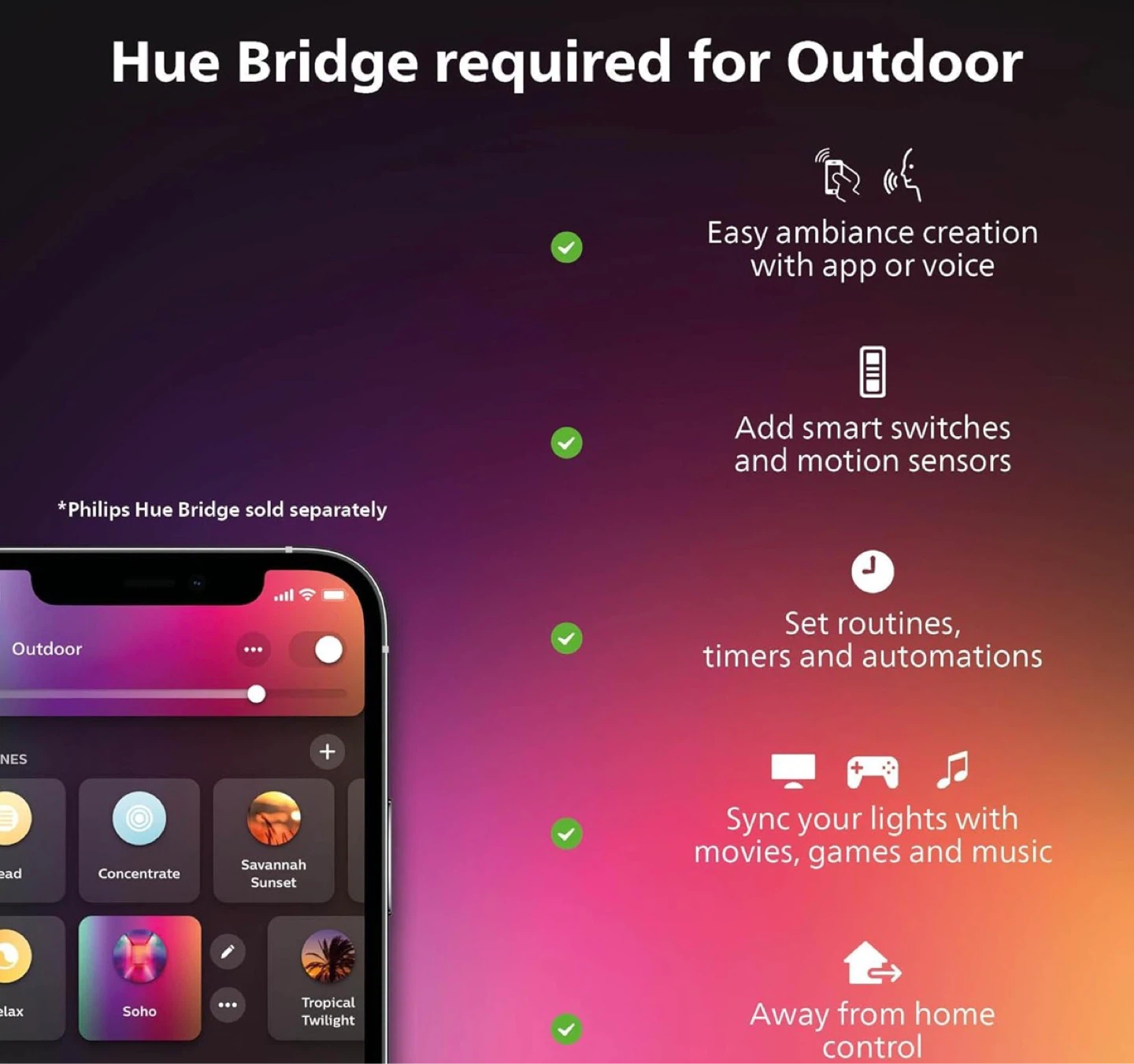 Philips Hue Outdoor Wall Light - Black - photo 4