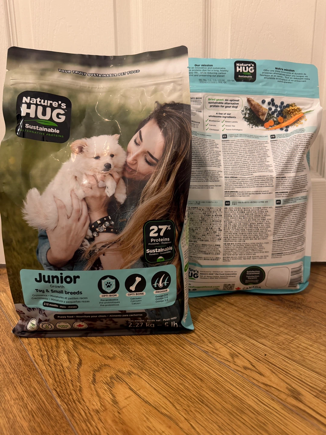 Nature's Hug Junior Toy & Small Breed Puppy Food 2.27kg - photo 3