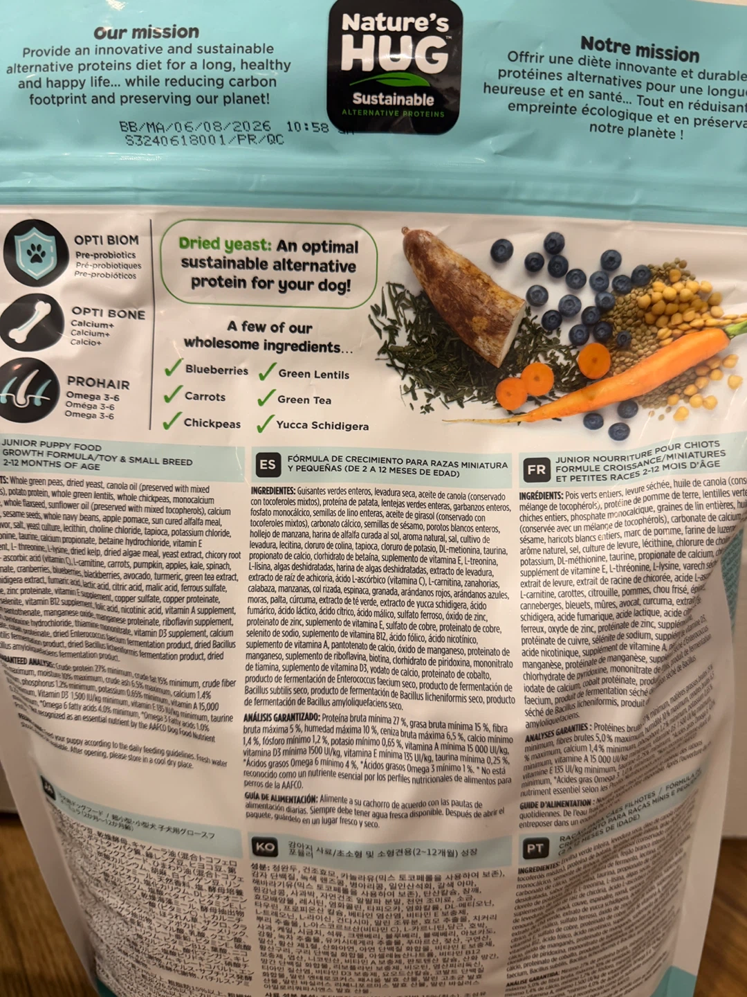 Nature's Hug Junior Toy & Small Breed Puppy Food 2.27kg - photo 2