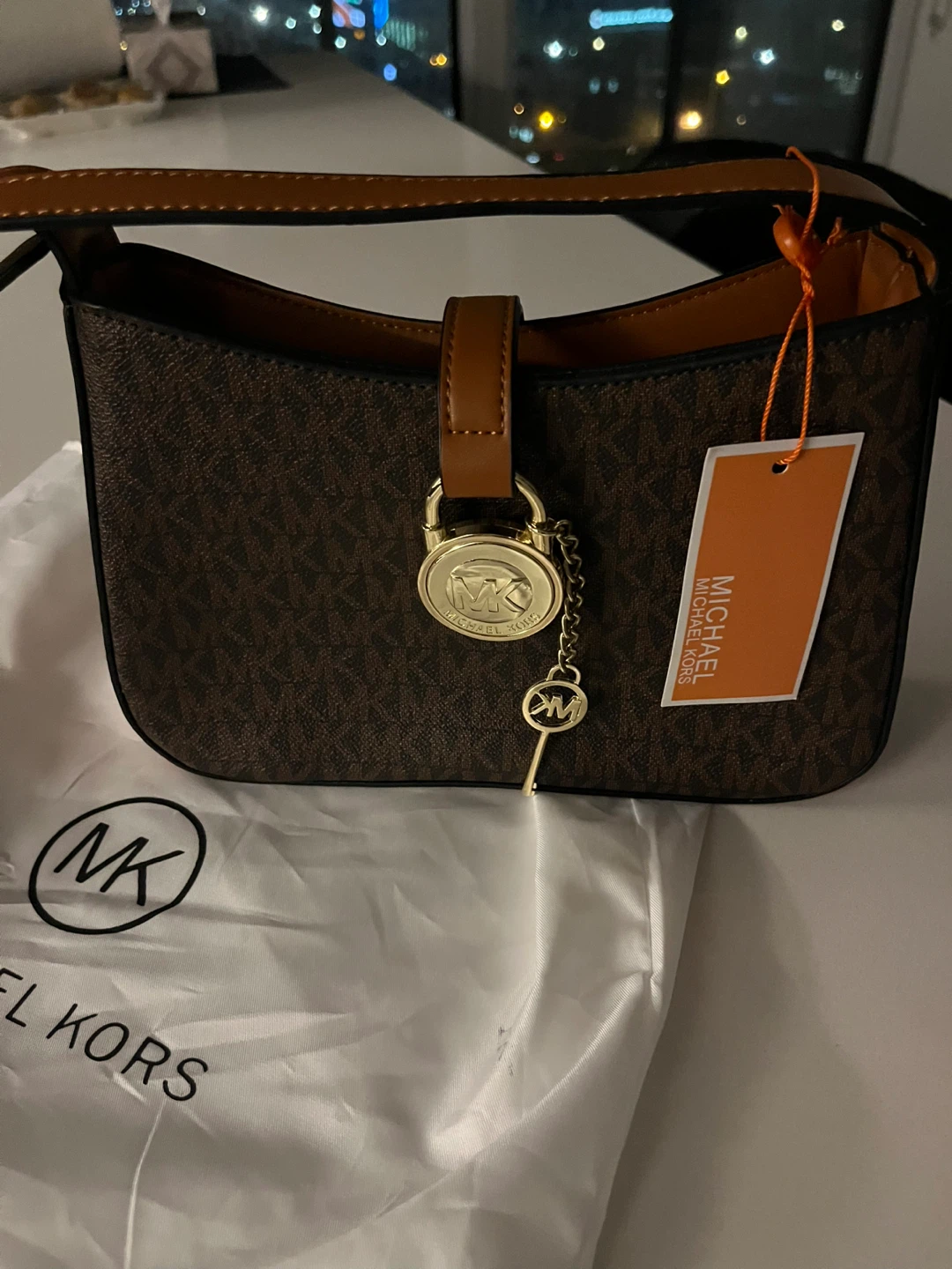Michael Kors Brown Signature Logo Shoulder Bag - photo 3