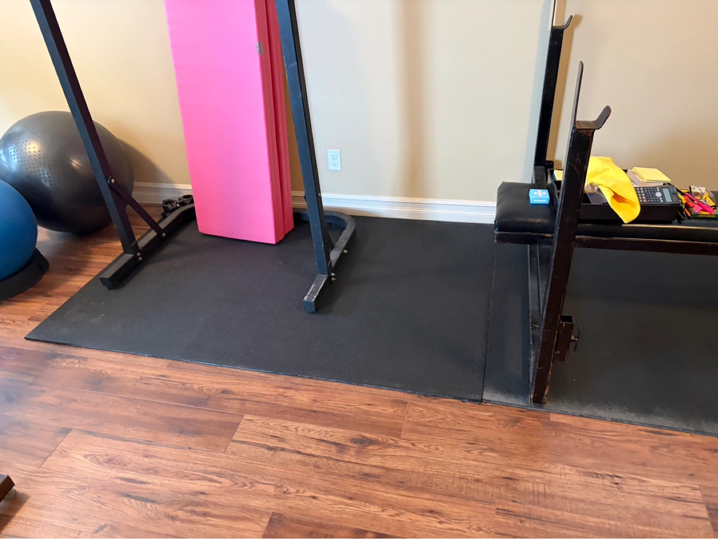 2 thick Black Exercise Mat - photo 3