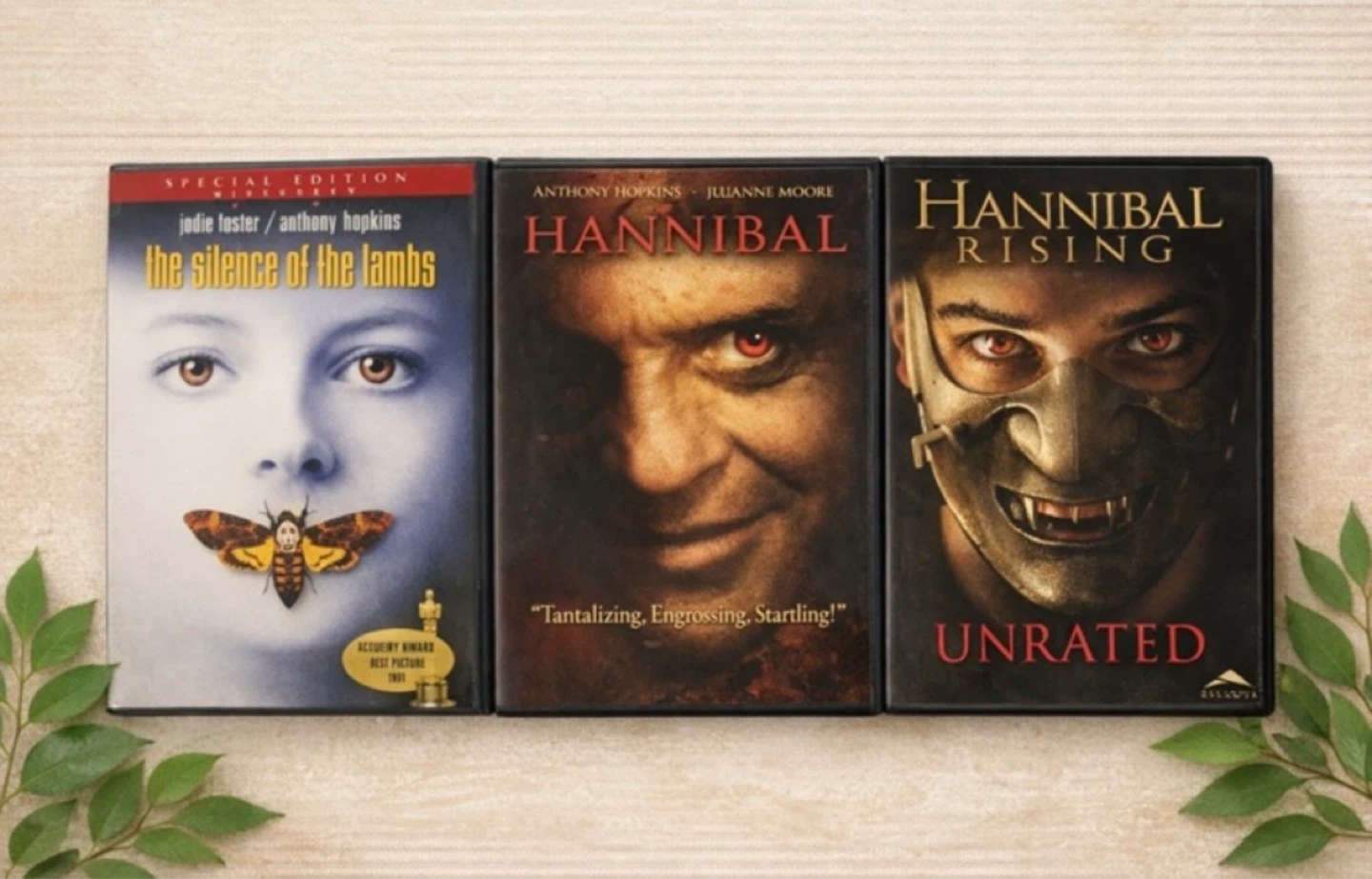 🖤 Hannibal Lecter Trilogy — DVD Bundle (3 Films)