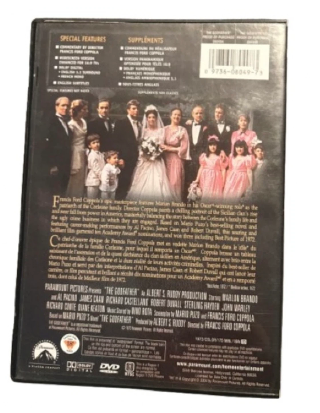 The Godfather I & II — DVD Bundle (Bilingual Canadian Editions) - photo 2