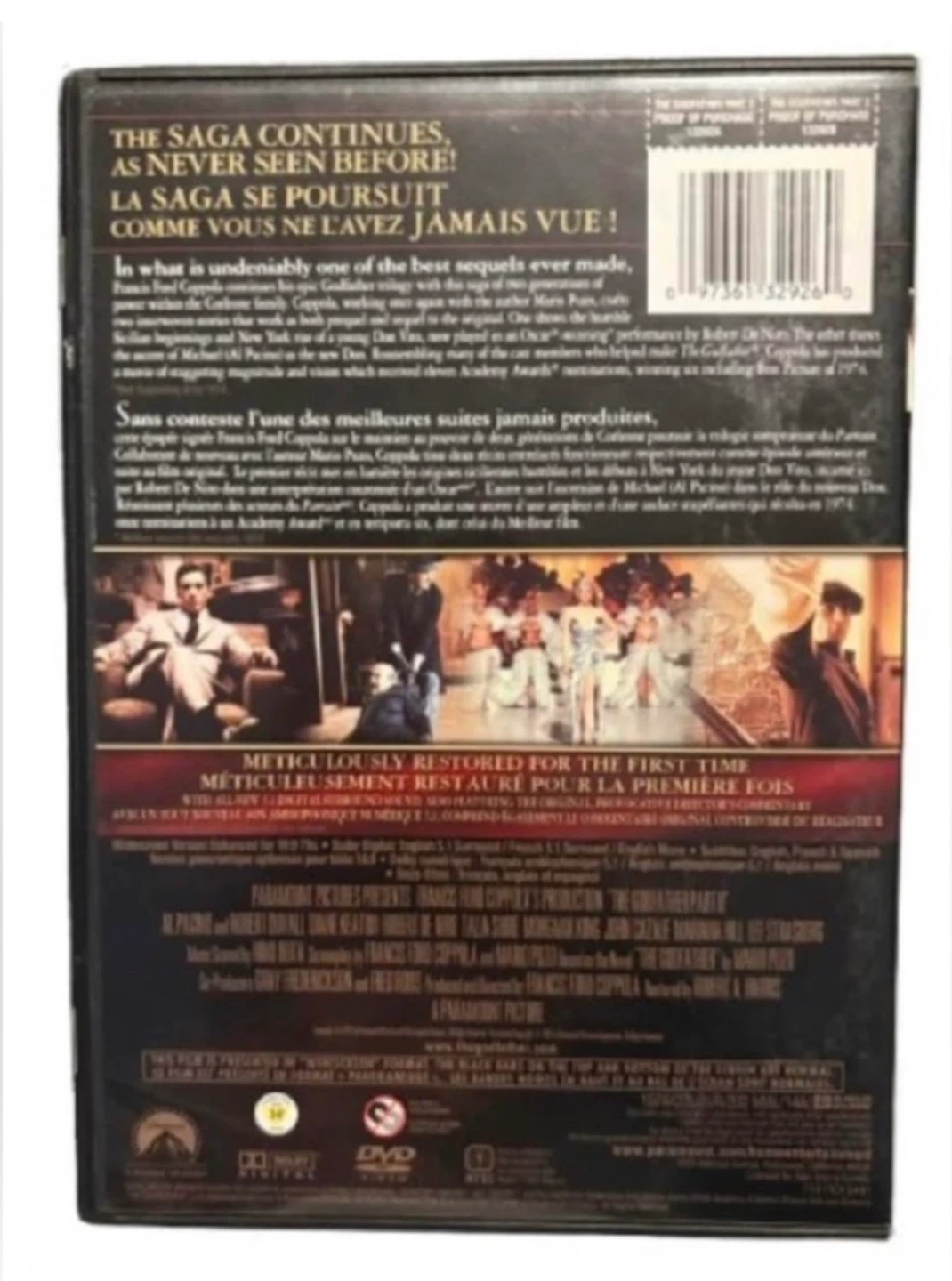 The Godfather I & II — DVD Bundle (Bilingual Canadian Editions) - photo 3