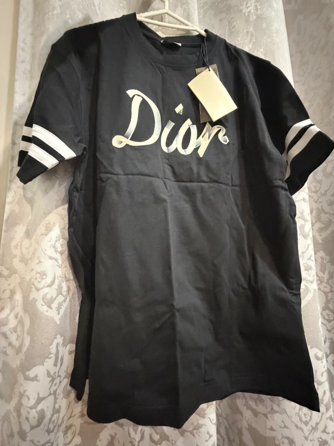 Black Dior T-Shirt with "47" graphic