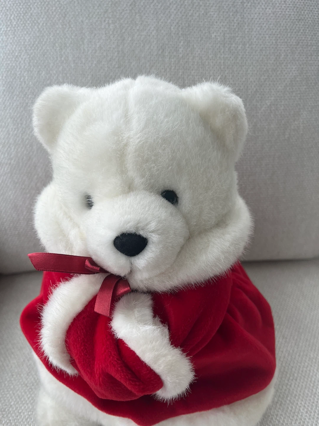 Brand New - White Teddy Bear in Red Santa Coat - photo 5