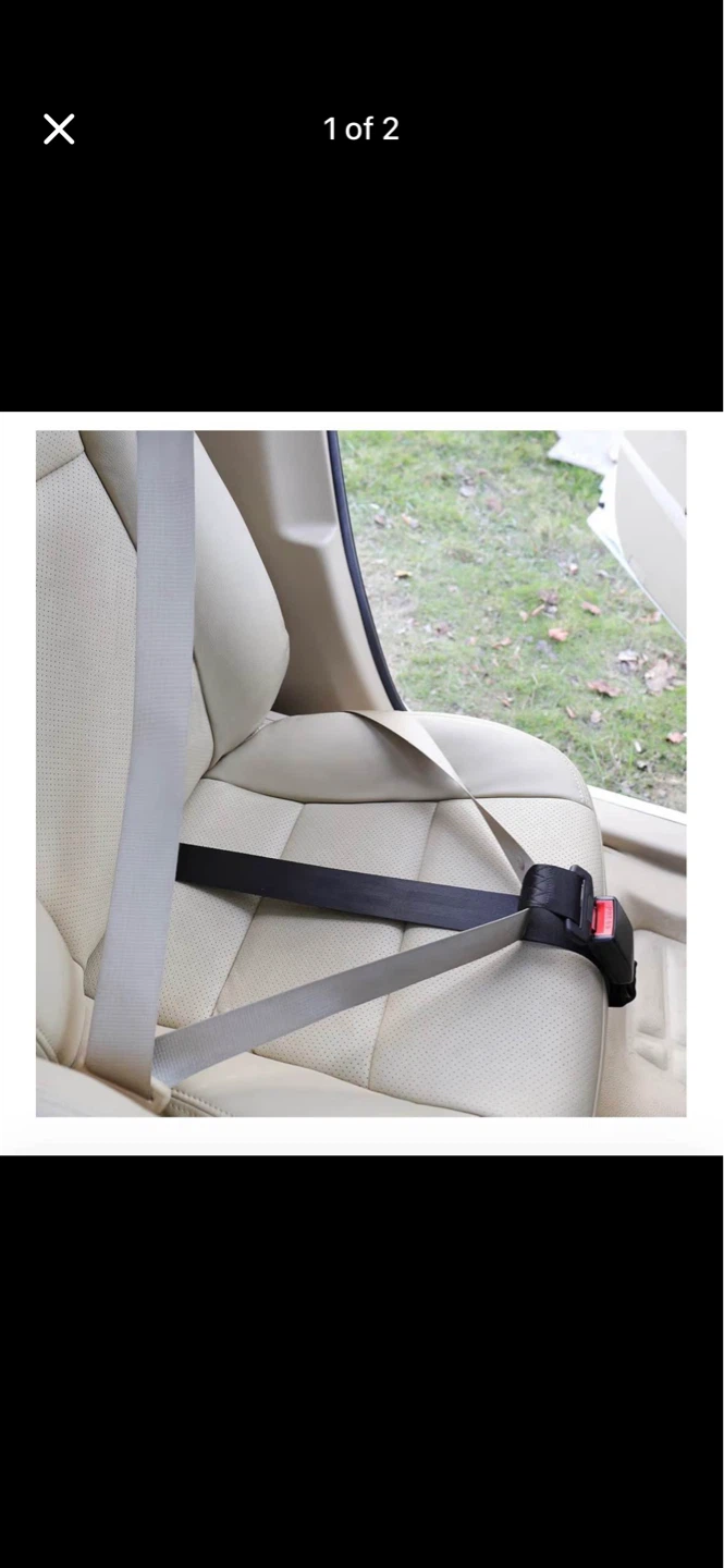 Pregnancy Black Seatbelt Extender