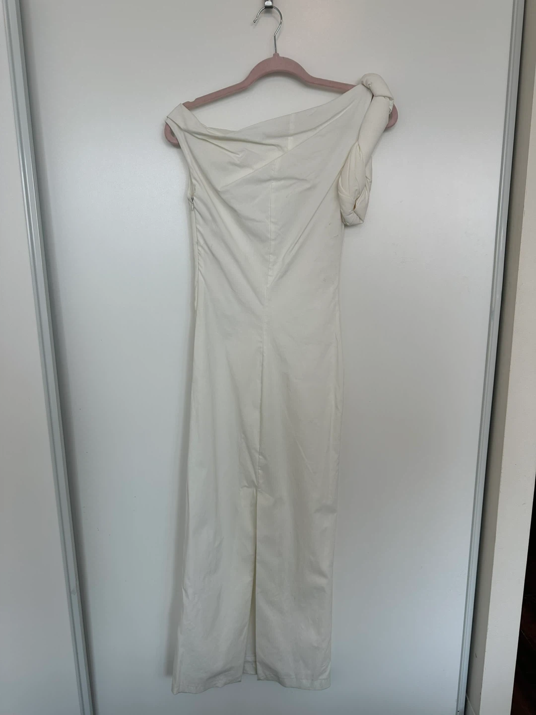 ZARA White One-Shoulder Maxi Dress - photo 3