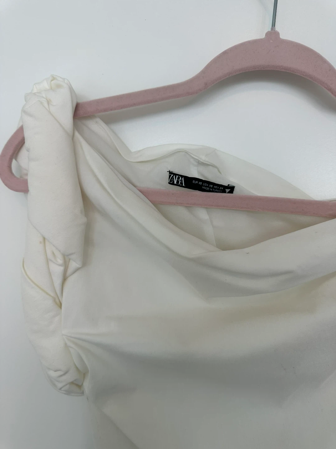 ZARA White One-Shoulder Maxi Dress - photo 2