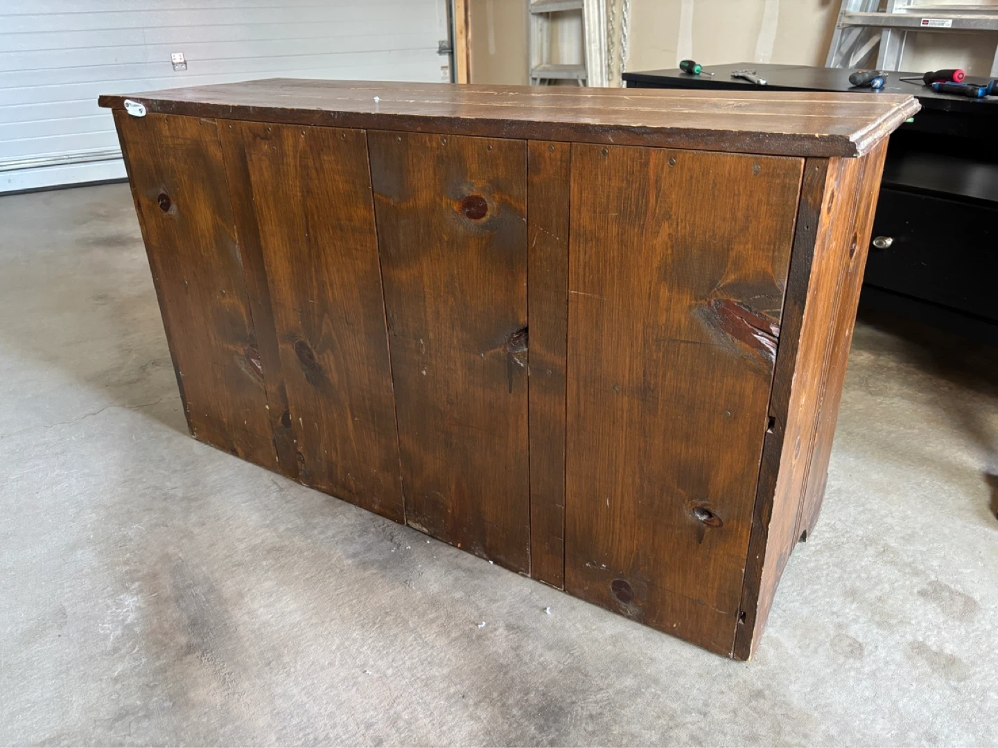 Restoration project. Wood Cabinet with Shelves - photo 3