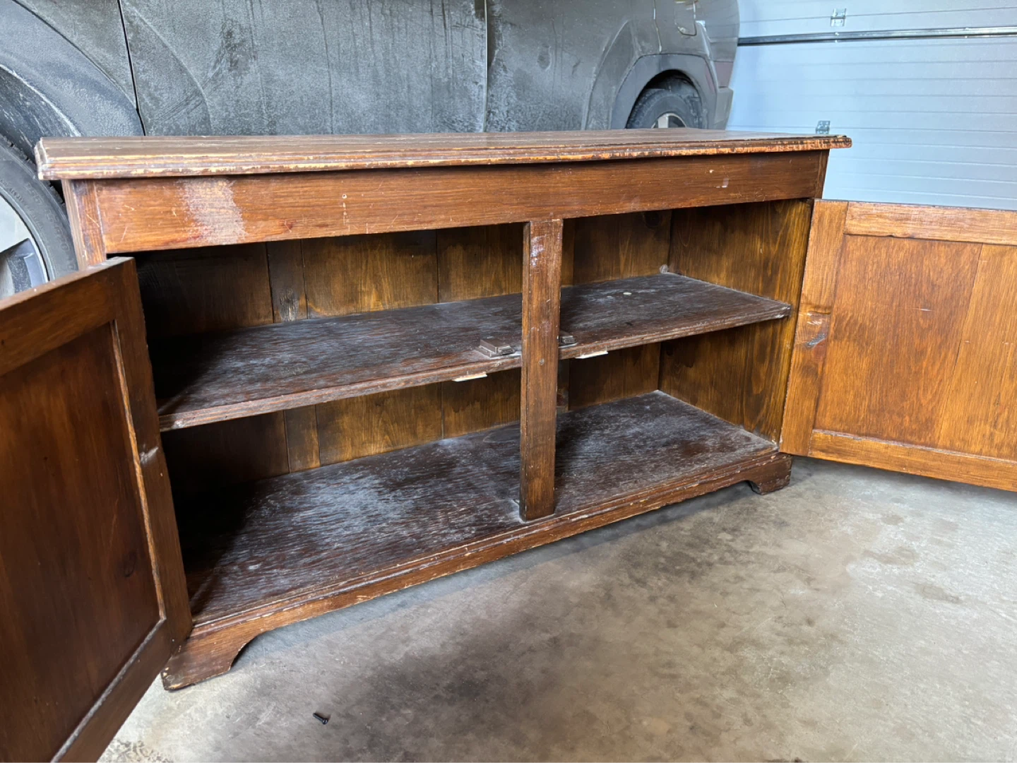 Restoration project. Wood Cabinet with Shelves - photo 2