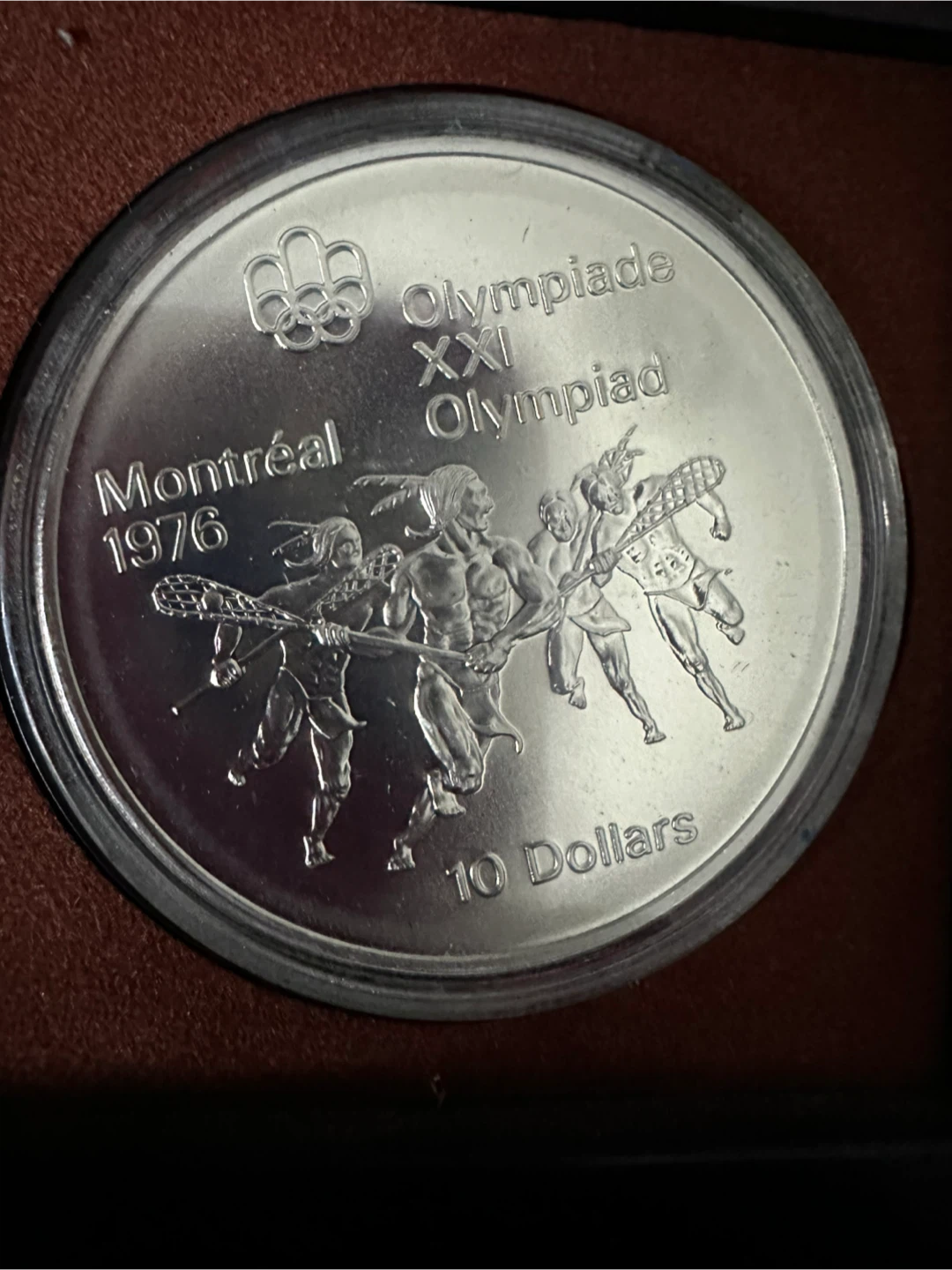 1976 Montreal Olympics XXI Olympiad 10 Dollar Coin - photo 2