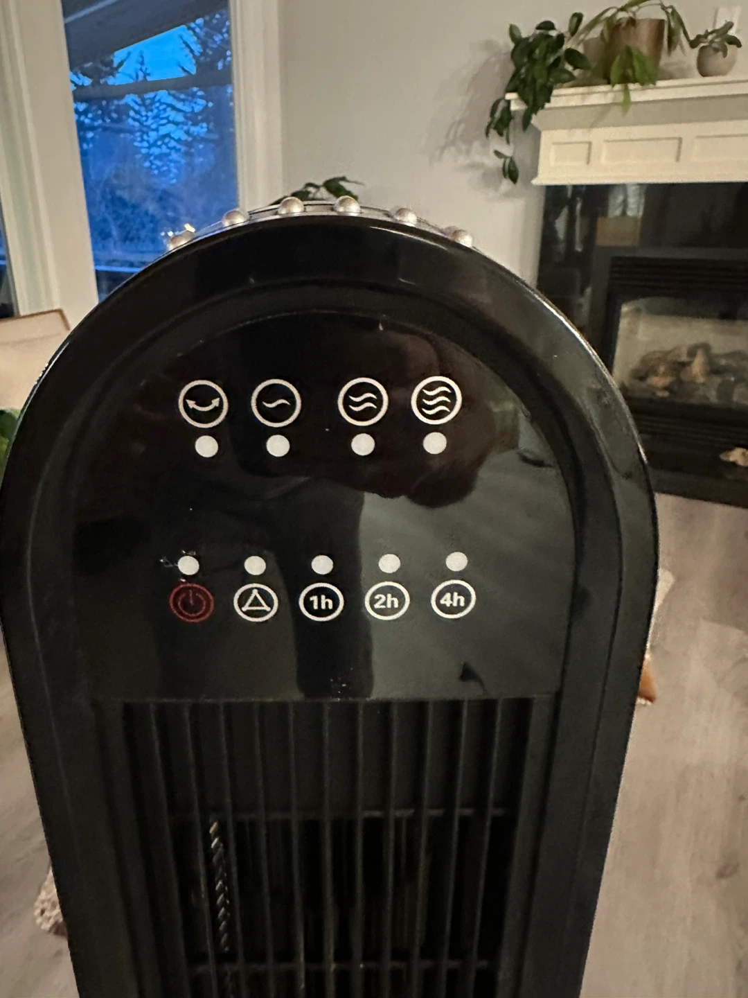 Black Tower Fan with Timer - photo 3