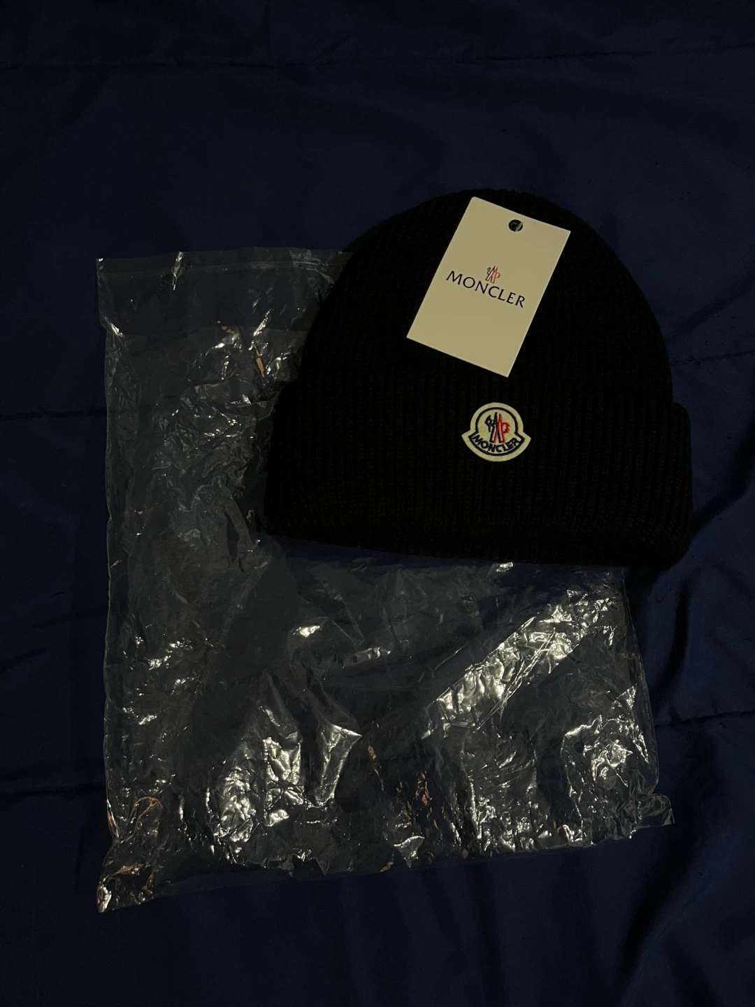 Moncler Black Beanie