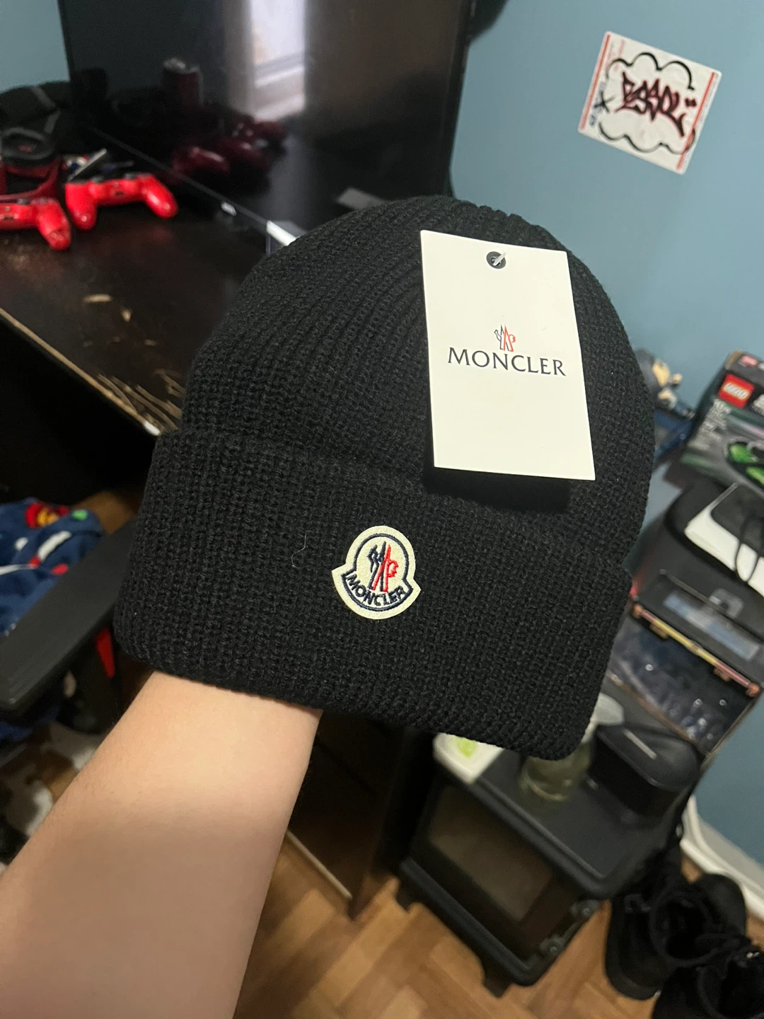 Moncler Black Beanie - photo 3