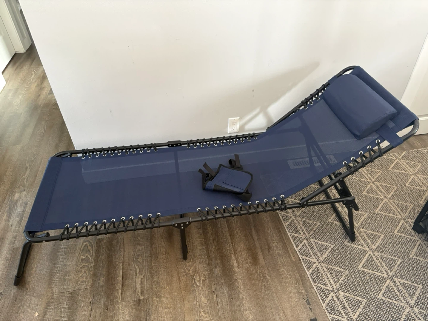 Folding Lounge Chair - Blue - photo 2