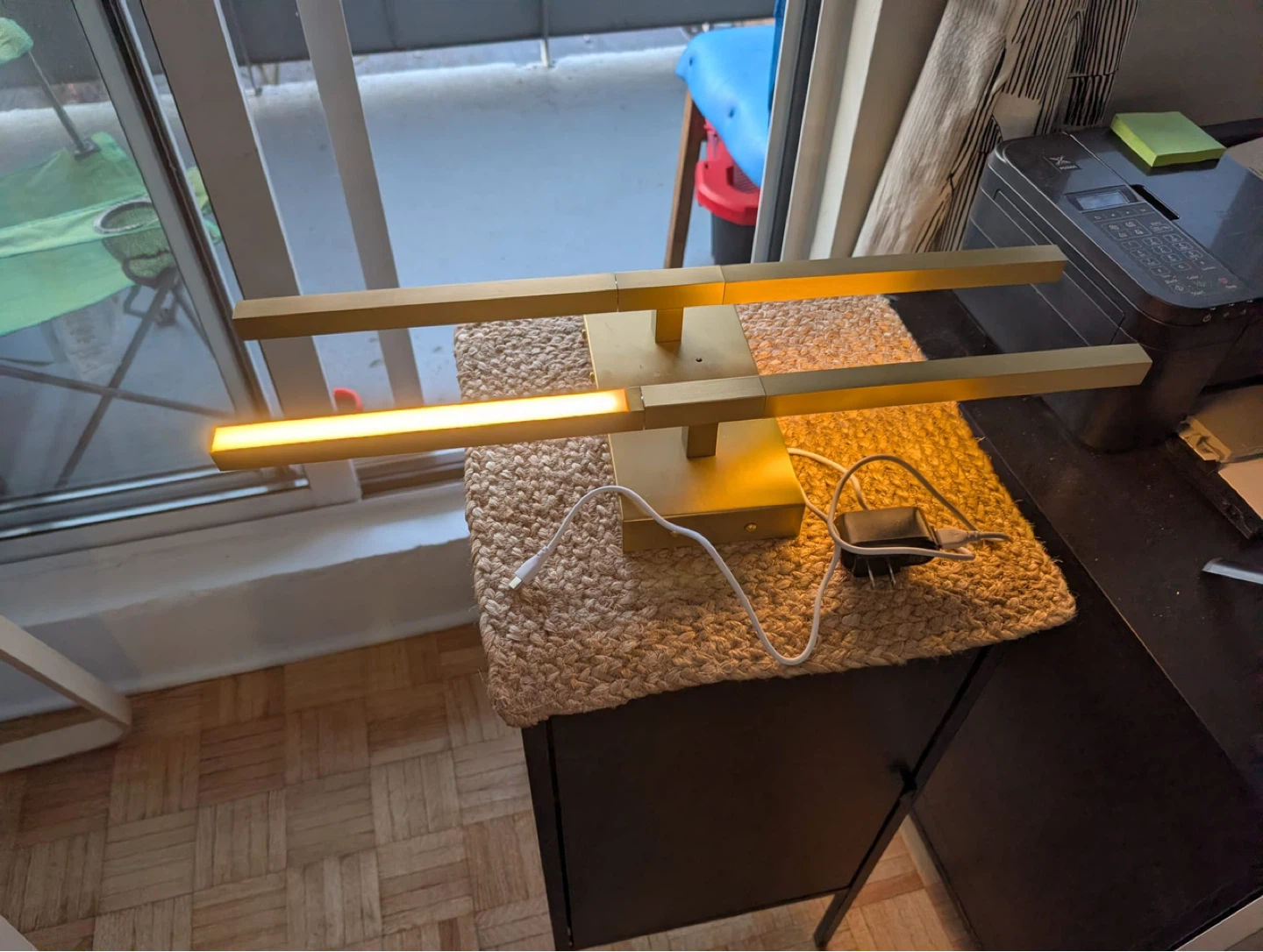 Modern Gold Desk Lamp with LED Light - photo 3