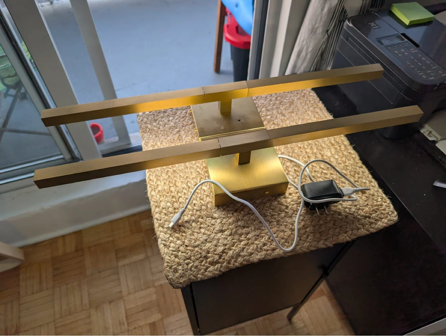 Modern Gold Desk Lamp with LED Light